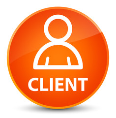Client (member icon) elegant orange round button