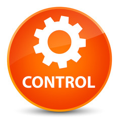 Control (settings icon) elegant orange round button