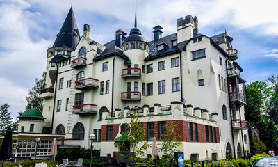 Beautiful building in Imatra, Finland 