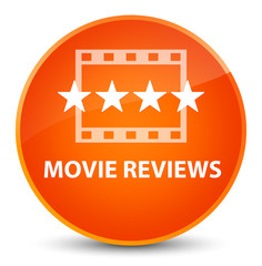 Movie reviews elegant orange round button