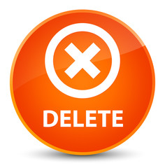 Delete elegant orange round button