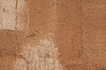  Background of old cement wall, Vintage color effect style, orange wall,Old walls of the orange stone stacked beautifully, red brick wall