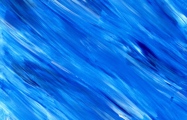 Handmade acrylic background, blue painting colorful abstract backdrop