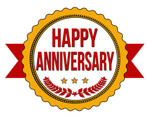 Happy anniversary stamp