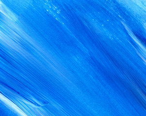 Handmade acrylic background, blue painting colorful abstract backdrop