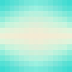Vector gradient background in shades of blue made from monochrome squares of pixels.