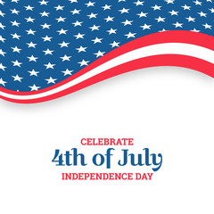 Independence day design. Holiday in United States of America