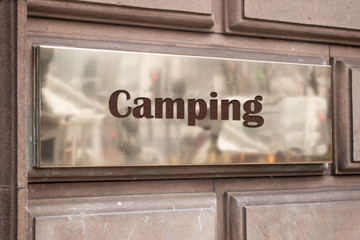 Schild 205 - Camping