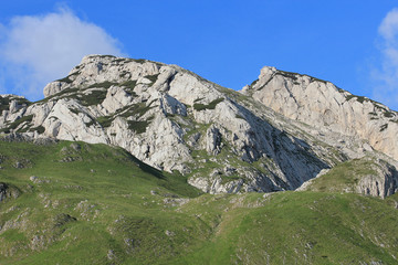Fototapeta na wymiar Tops of the mountains of Durmitor National Park in Montenegro