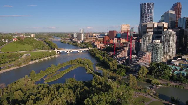 Aerial Canada Calgary June 2017 Sunny Day 4K Inspire 2 ProRes
