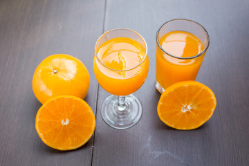 Orange and orange juice