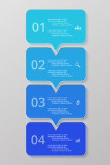 Vector lines arrows infographic.