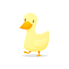 Cute duck cartoon vector illustration