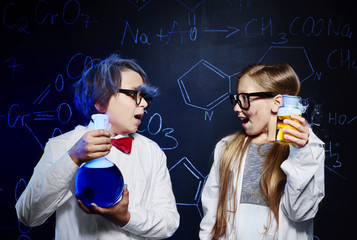 Crazy scientists with magic liquid