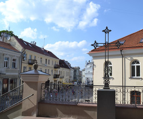Fototapeta na wymiar Vilnius, Lithuania, Europe, Travel, Cross, Church