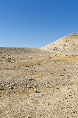 Landscape of the desert in Israel