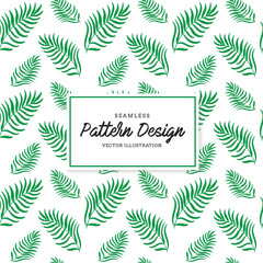 Tropical seamless pattern background vector 
