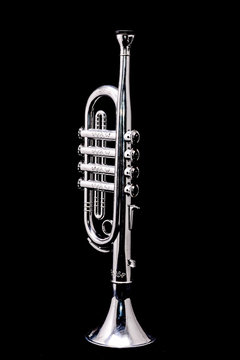 Silver Vintage Toy Trumpet