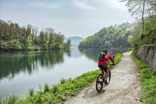 Bike sul fiume Adda