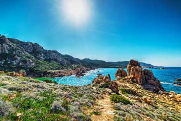 Fototapeta premium Blue sky over Costa Paradiso