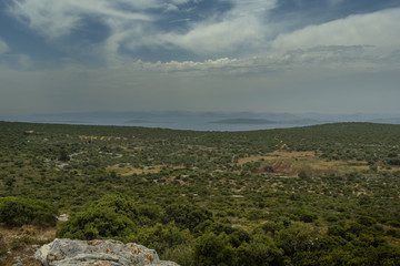 Fototapeta na wymiar landscape of island Pasman watching Kornati islands