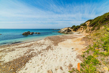 Cirrus clouds over Cala Caterina