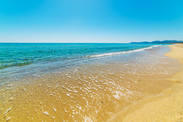 Blue sea in Costa Rei