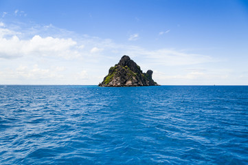 Rock Island in the blue sea