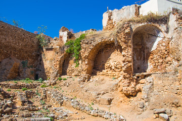 Ruins of Katholiko monastery in Chania