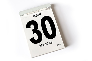 30. April 2018