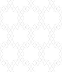 Obraz premium geometric grid triangle seamless vector pattern minimal background