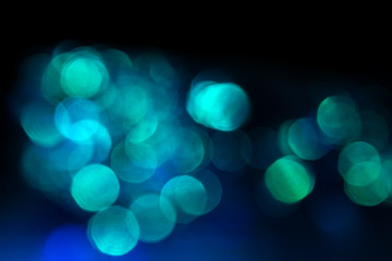 Abstract, bokeh background in cold tone.