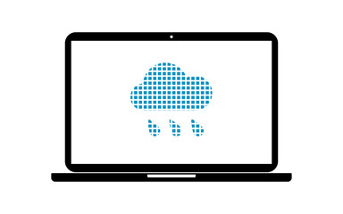 Pixel Icon Laptop - Wettervorhersage