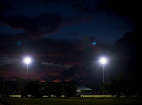 Sports field at night, Bandar Seri Bagawan, Brunei