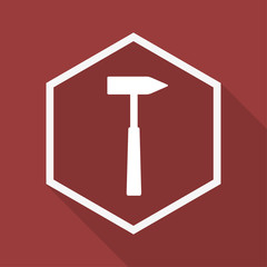 Poly Button mit Schatten - Hammer