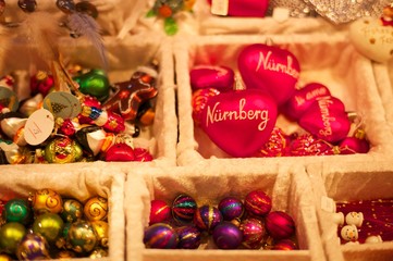 ドイツのクリスマスマーケット風景 ニュルンベルク