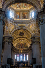 BERGAMO, LOMBARDY/ITALY - JUNE 25 : Interior View of  the Basilica di Santa Maria Maggiore in Bergamo on June 25, 2017