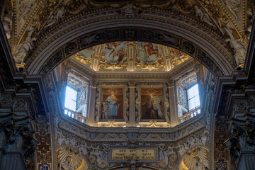 Obraz premium BERGAMO, LOMBARDY/ITALY - JUNE 25 : Interior View of the Basilica di Santa Maria Maggiore in Bergamo on June 25, 2017