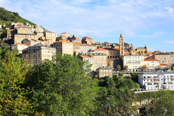 Fototapeta na wymiar Scenic town on Corsica Island, France