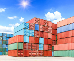 Industrial Container yard for Logistic Import Export business