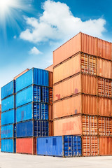 Industrial Container yard for Logistic Import Export business