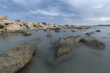 Creek of Morro Blanc in Campello, Spain.