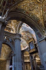 BERGAMO, LOMBARDY/ITALY - JUNE 25 : Interior View of  the Basilica di Santa Maria Maggiore in Bergamo on June 25, 2017