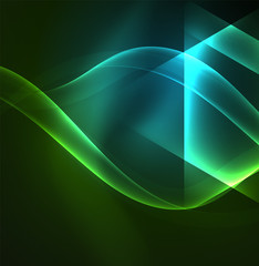 Glowing geometric shapes