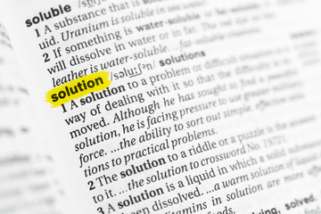 Highlighted English word 