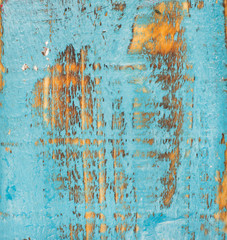 Blue painted old rustic shabby wood texture and background