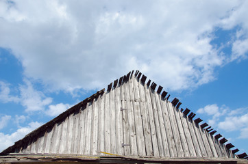 Fototapeta premium wooden roof of house