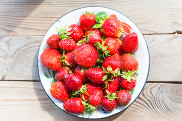 fresh cut strawberries on a white background