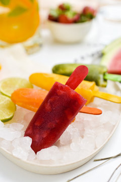 homemade natural ice pops