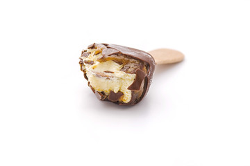 Almost finished ice cream lolly